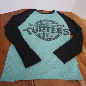 Vintage NICKLEODEON Teenage Mutant Ninja Turtles Tee Shirt Medium US M Green